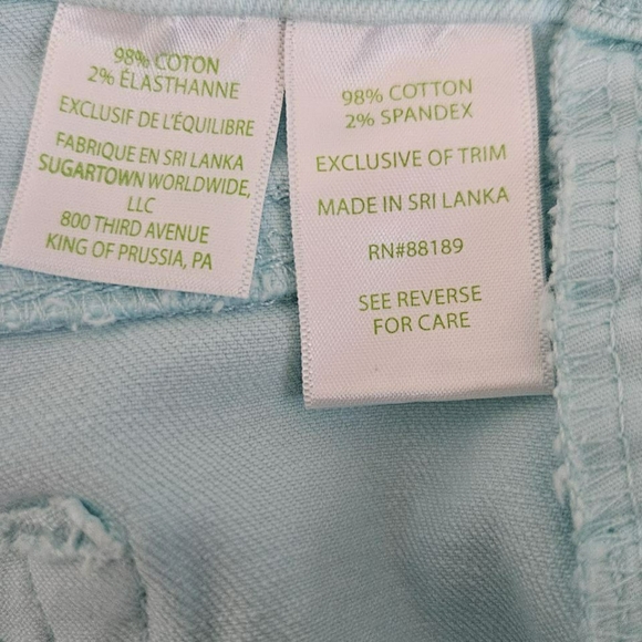 Lilly Pulitzer Ocean Blue Ankle Jeans Size 8 - Picture 8 of 10